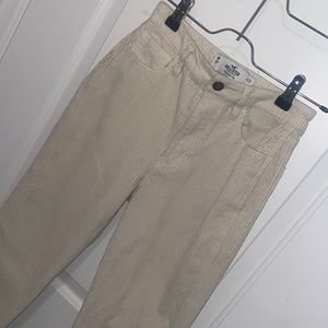 Hollister W23/ 00 Ivory Casual Lightweight Corduroy Ultra High Rise